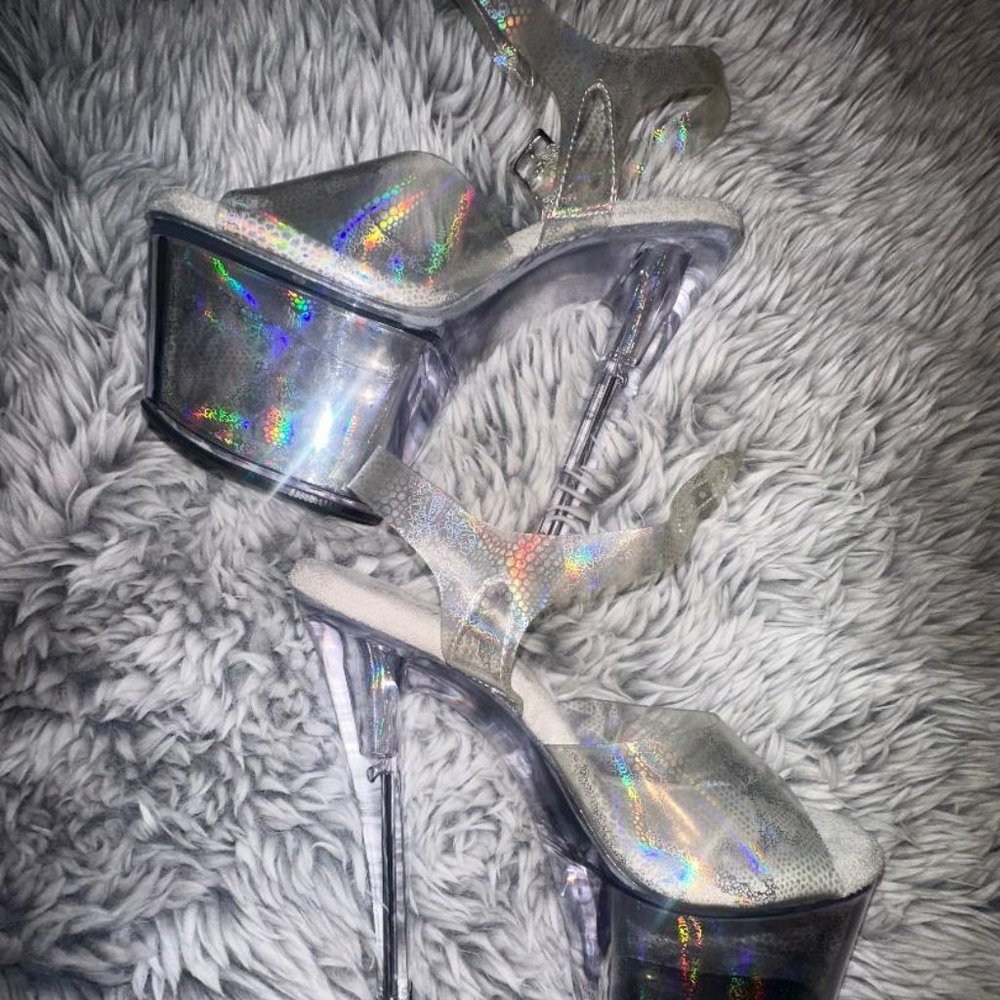 Pleaser Snake Skin Stilettos